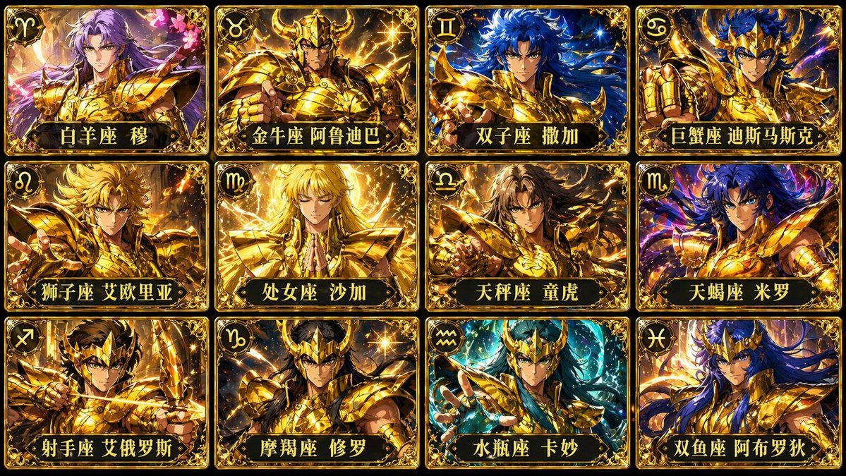 Twelve Golden Saints Card Collection